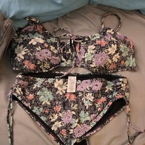 Time and Tru Floral Bikini Set